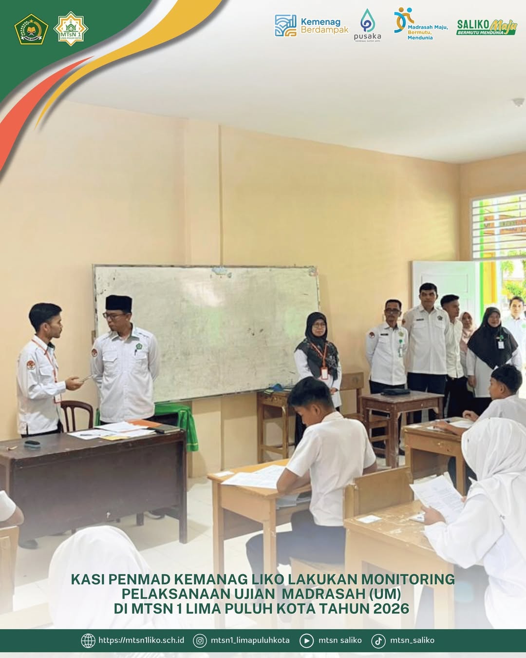 Kunjungan Monitoring Ujian Madrasah 2026